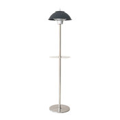 Electric Carbon Infrared Heat Lamp With Built-In Table Stand, Black
