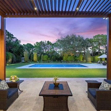 Residential: Luxury Modern Pergola Design With A Lovely Pool View