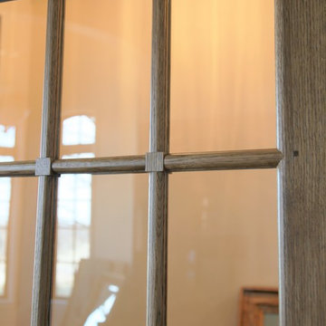Custom Millwork featuring Salvaged Antique Oak, Inspired by French Pattern Books
