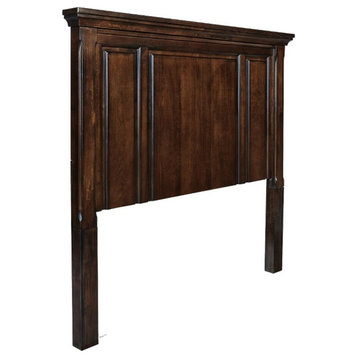Ashley Furniture Porter Wood Queen Panel Headboard in Dark Brown