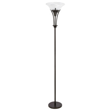 Globe Electric 63361 Gatineau 1 Light 70" Tall Floor Lamp - Dark Bronze