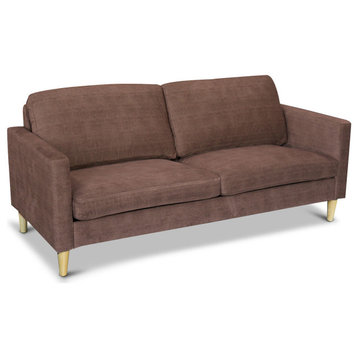 Costway Modern Fabric Couch Sofa Love Seat Upholstered Bed Lounge 2-Seater New