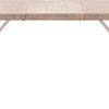 Gage Dining Table, Natural Gray, Brushed Stainless Steel