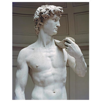 "David (Detail I)" Digital Paper Print by Michelangelo, 19"x24"
