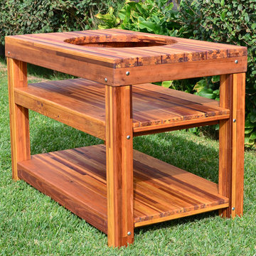 Outdoor Table with Built In Grill