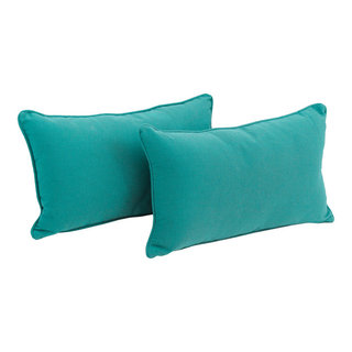 Sankara Ink Blue Silk Throw Pillow 20x20