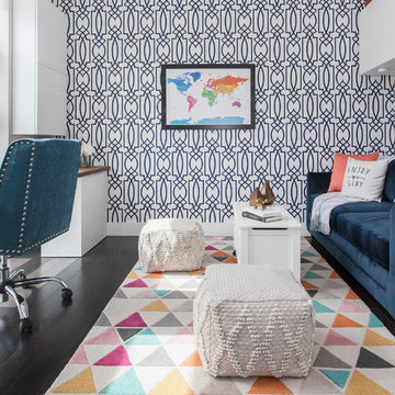 Transitional Family Room