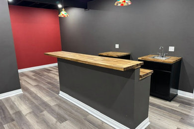 Basement - industrial basement idea in Other