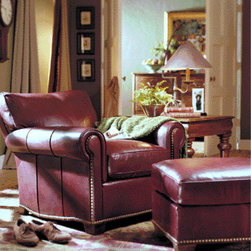 Leather Chairs and Ottomans - Products