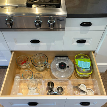 After: Streamlined Kitchen Drawer with Bins as Dividers