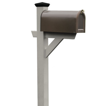 Hazleton Mailbox Post, Harbor Gray