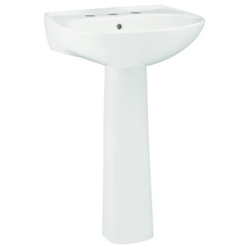 Sterling, Bathroom Sink, White, 18"x21"x33"