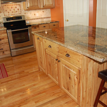 Rustic hickory kitchen