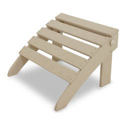 Ivy Terrace - Ivy Terrace Ottoman, Sand, 20" - Outdoor Footstools And Ottomans