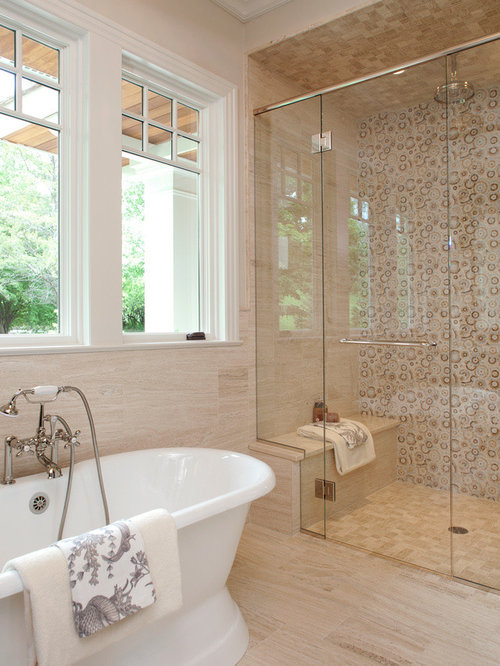 Best Bathroom with Beige Tile Design Ideas & Remodel Pictures | Houzz