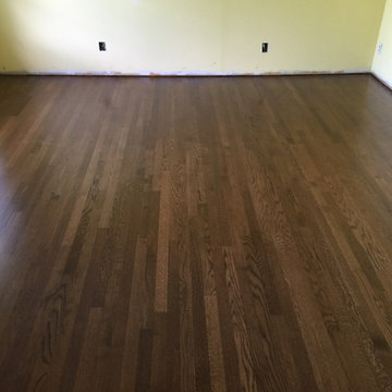 Hardwood Refinish with darker stain color