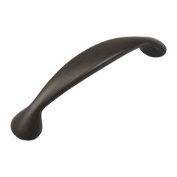 Cosmas - Cabinet Pull, 3-3/4" Hole Centers, Oil Rubbed Bronze, Set of 10 - Cabinet And Drawer Handle Pulls