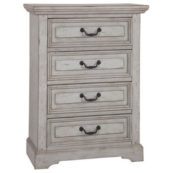 American Woodcrafters Stonebrook Antique Gray Wood 4-drawer Chest