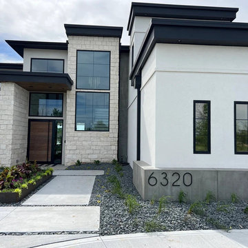 THIN MODERN Black House Numbers