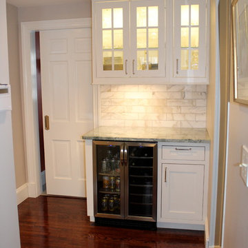 White Shaker beaded inset kitchen Winchester