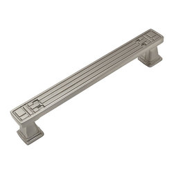 Cosmas - Cosmas 7155-128SN Satin Nickel Cabinet Pull - Cabinet And Drawer Handle Pulls