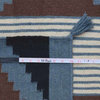 Area Rug Hand Woven 100% Wool Southwest Design Sky Blue Rug