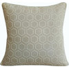 Beige Throw Pillow Cover, Linen 24"x24" Linen, Fresh Linen