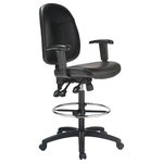 Harwick Furniture - Harwick Extra Tall Ergonomic Drafting Chair - If you are looking for the most comfortable office chairs and drafting chairs to get you through your workday, look no further than Harwick. We refuse to sacrifice quality to just mass produce a run of the mill office chair.  We are dedicated to having chairs that we can be proud of. So ditch that old, uncomfortable chair and treat yourself to something better. Our premium chairs will surround you in comfort and are a cut above the rest. Features of this extra tall leather drafting chair include: