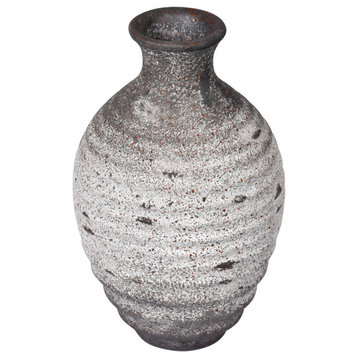 Vickerman 6.5" Gray Terracotta Vase