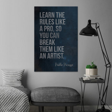 "Learn the Rules" Painting Print on Wrapped Canvas
