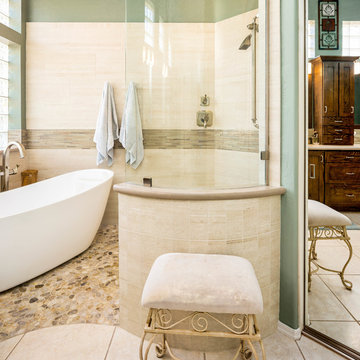 Earth Toned Master Bath