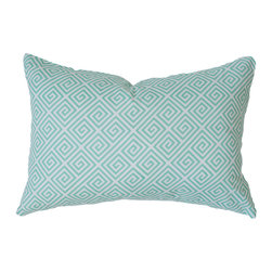Caitlin Wilson Mint Greek Key Pillow - Decorative Pillows