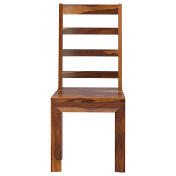 Granada Rustic Solid Wood Ladder-Back Dining Chairs