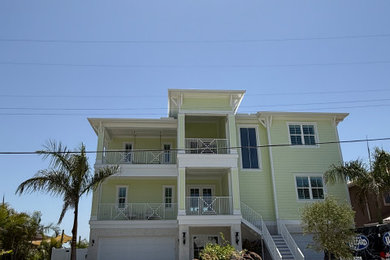 Example of a beach style exterior home design in Tampa
