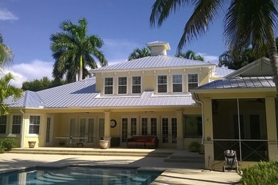 Traditional exterior in Miami.