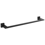 Delta - Delta Pivotal 24" Towel Bar, Matte Black, 79924-BL - The confident slant of the Pivotal Bath Collection makes it a striking addition to a bathroom's contemporary geometry for a look that makes a statement. Complete the look of your bath with this Pivotal 24" Towel Bar. Delta makes installation a breeze for the weekend DIYer by including all mounting hardware and easy-to-understand installation instructions.  Matte Black makes a statement in your space, cultivating a sophisticated air and coordinating flawlessly with most other fixtures and accents. With bright tones, Matte Black is undeniably modern with a strong contrast, but it can complement traditional or transitional spaces just as well when paired against warm neutrals for a rustic feel akin to cast iron.You can install with confidence, knowing that Delta backs its bath hardware with a Lifetime Limited Warranty.