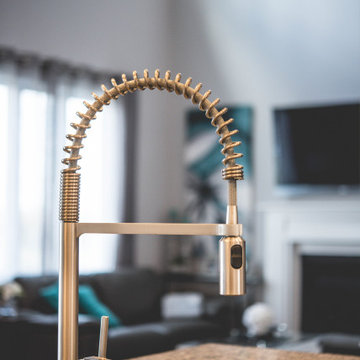 Kitchen island faucet