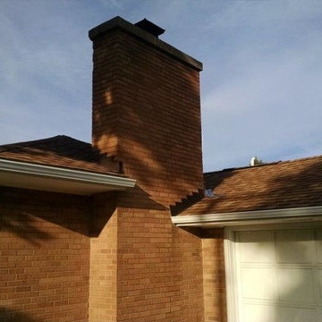 Complete tear off/chimney flashing/gutters