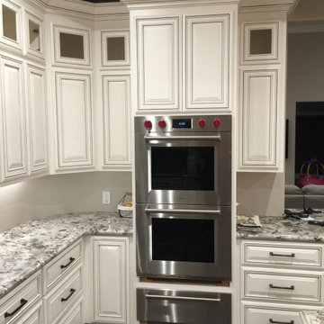 Swiss Coffee with Glaze Paint Grade Kitchen