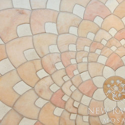 Ever Expanding Lotus Stone Mosaic - Tiles