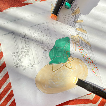 Croquis Bibliothèque