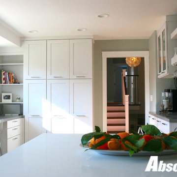Transitional White Kitchen