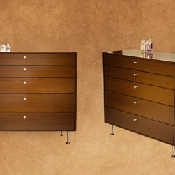 Metaphor | Slim Edge Chest of Drawers in Contemporary Style with Custom Steel Le - Dressers