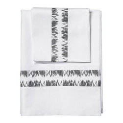 Abstract Ikat Bedding - Flat Sheets