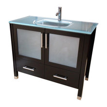 glass vanity