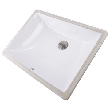 Nantucket Sinks ' 18"x13" Undermount White Ceramic Sink