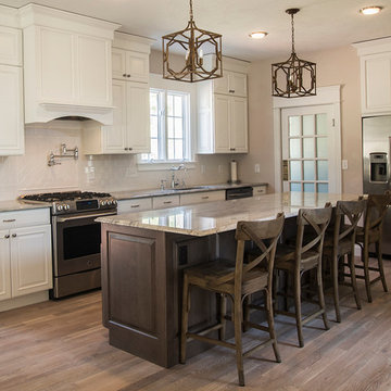 Medway, MA - kitchen redesign/unused room transformed to pantry and cubby space
