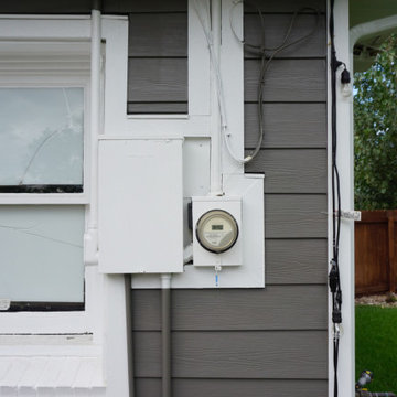 James Hardie siding, board and batten with lap siding