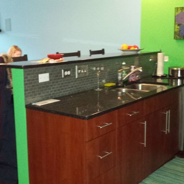 Urban Galley Kitchen & DryBar Before Photo