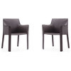 Vogue Arm Chair in Grey (Set of 2)